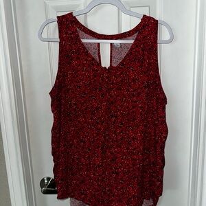 Red Sleeveless Women's Top